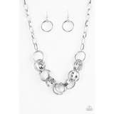 Paparazzi Accessories Statement Made Silver Necklace