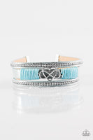 Paparazzi Accessories Hustlin Heart - Blue Bracelet
