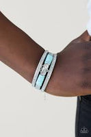 Paparazzi Accessories Hustlin Heart - Blue Bracelet
