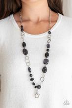 Paparazzi Prismatic Paradise Black Lanyard Silver