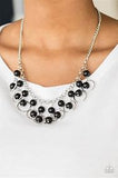Paparazzi Accessories Really Rococo Necklace Black Silver
