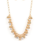 Paparazzi Wall Street Winner Gold Necklace Rhinestone Bling